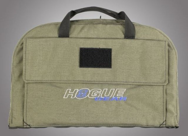 Hogue Gear Large Pistol Bag w/ Front Pocket and Handles OD Green 10in. Tall 16in. Long - Hogue