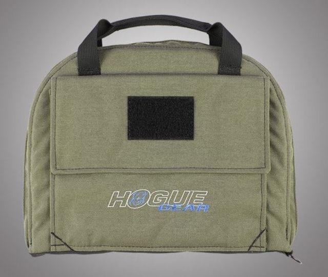 Hogue Gear Medium Pistol Bag w/ Front Pocket and 4 Magazine Pouch OD Green 9in. Tall 12in. Long - Hogue