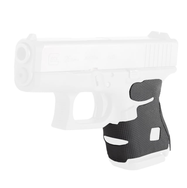 Hogue Glock 26 27 33 Wrapter Rubber Adhesive Grip Block Texture Small Frame Sub-Compact Generation 4 Small Backstrap Black - Hogue