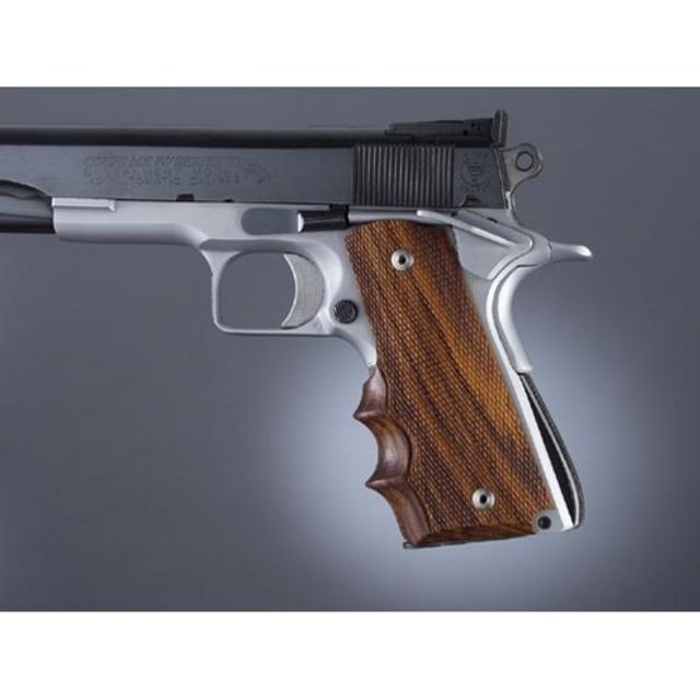 Hogue Govt Coco Bolo With Finger Groove S&A Mag Checkered - Hogue