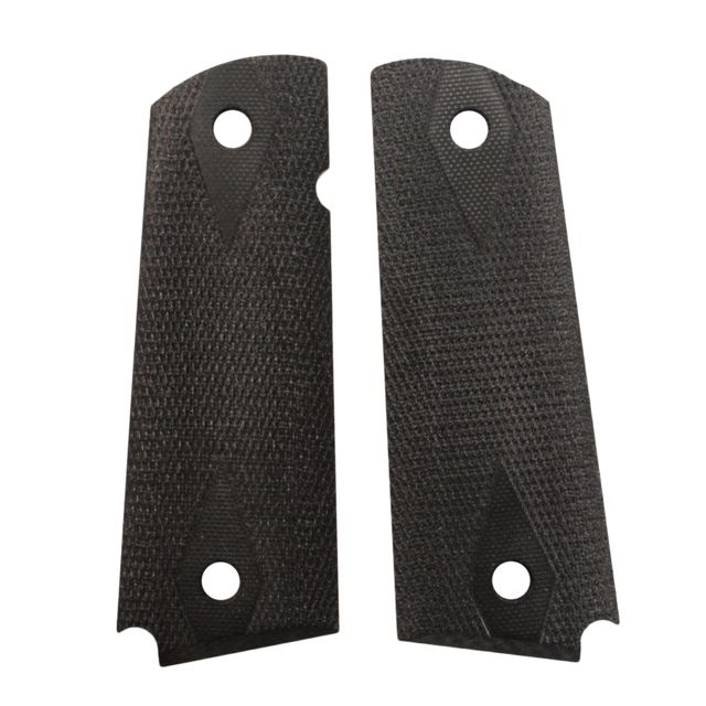 Hogue Govt. G-10 3/16 Thin Checkered - Solid Black