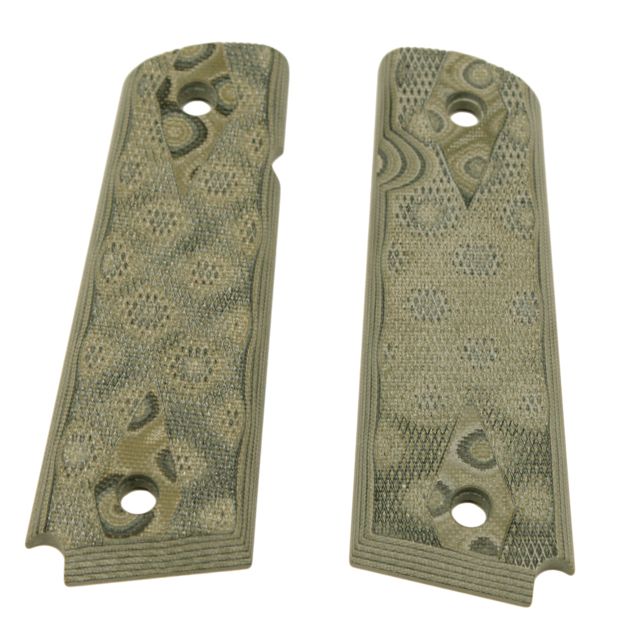 Hogue Govt. G-10 9/32 Thick Checkered - OD Green Camo - Hogue