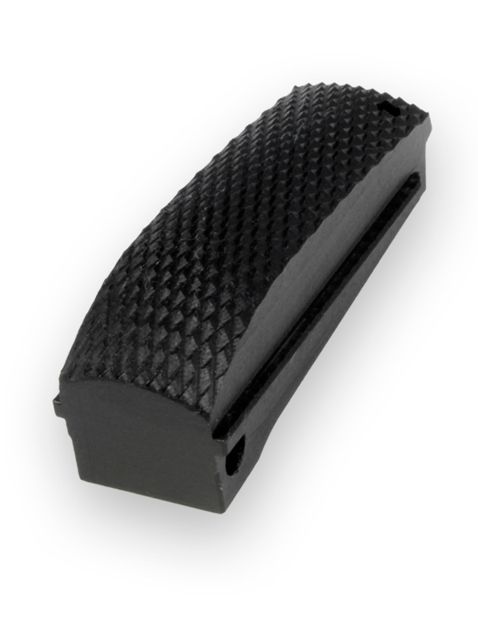 Hogue Govt. G-10 Mainspring Housing Checkered Arched Solid Black