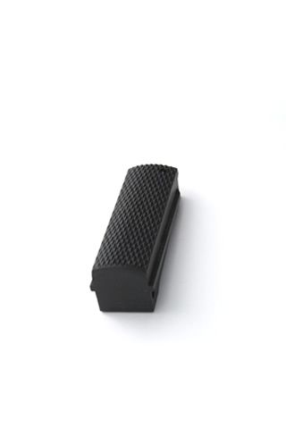 Hogue Govt. G-10 Mainspring Housing Checkered Flat Solid Black - Hogue