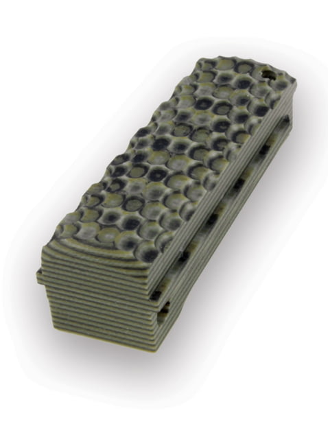 Hogue Govt. G-10 Mainspring Housing Piranha Grip Flat G-Mascus Green - Hogue