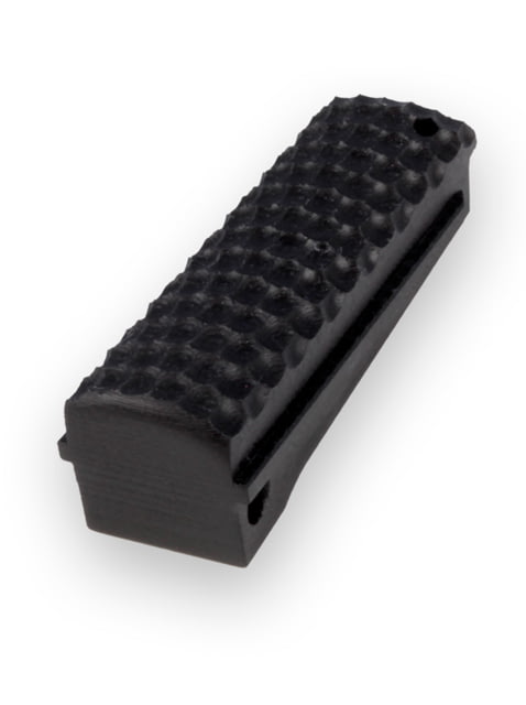 Hogue Govt. G-10 Mainspring Housing Piranha Grip Flat Solid Black - Hogue