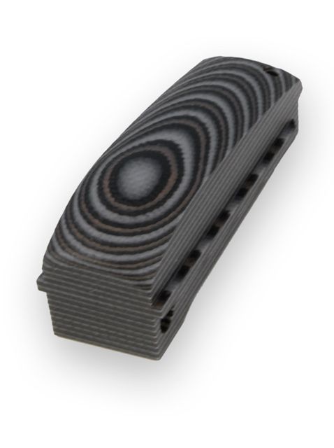 Hogue Govt. G-10 Mainspring Housing Smooth Arched G-Mascus Black/Gray