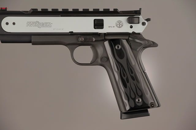 Hogue Govt. Model 3/16 Thin Flames Aluminum - Black Anodized 0 - Hogue
