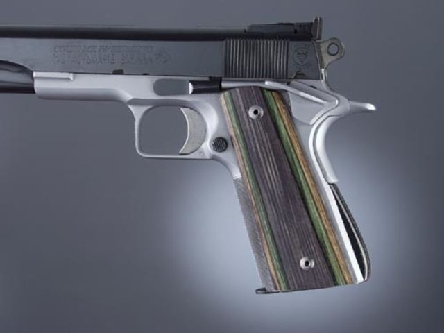 Hogue Govt. Model Lamo Camo S&A Mag Well Ambi. Cut - Hogue