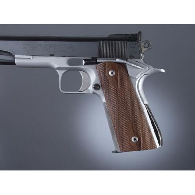 Hogue Govt. Model Pau Ferro S&A Mag Ambi. Cut Checkered