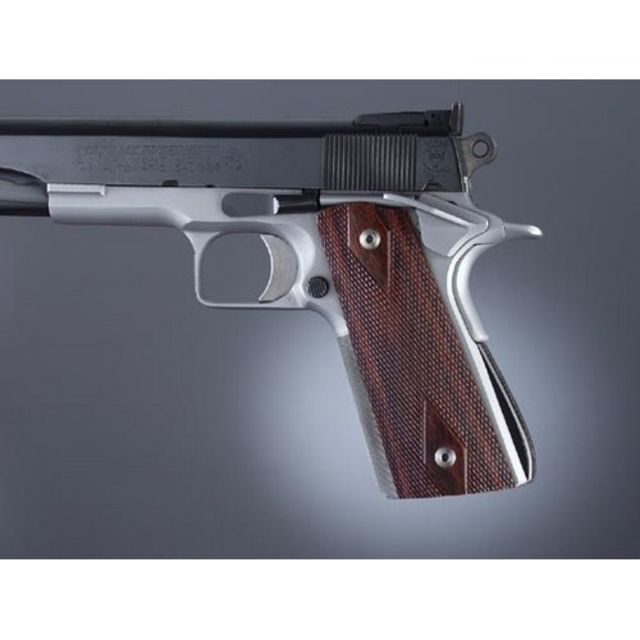 Hogue Govt. Model Rose Laminate S&A Mag Ambi. Cut Checkered
