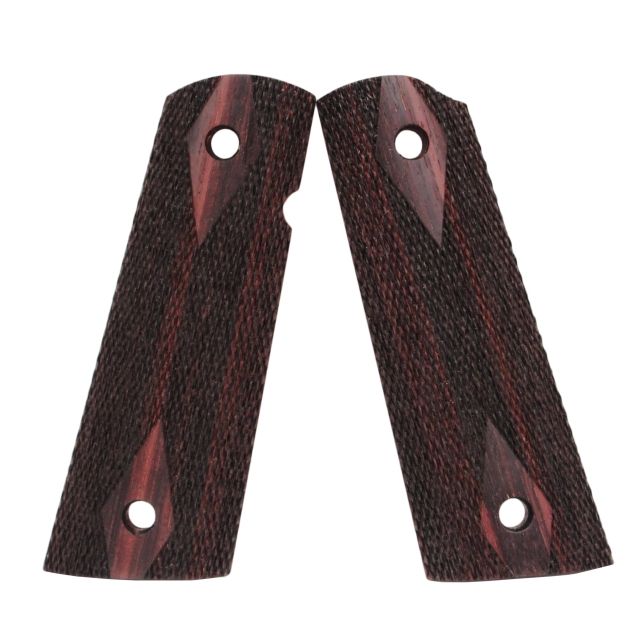 Hogue Govt. Model Rosewood S&A Mag Well Checkered