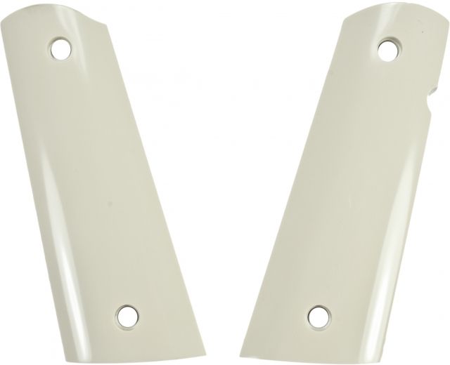 Hogue Govt. Model Smooth Ivory Polymer S&A Mag Well Ambi. Cut - Hogue