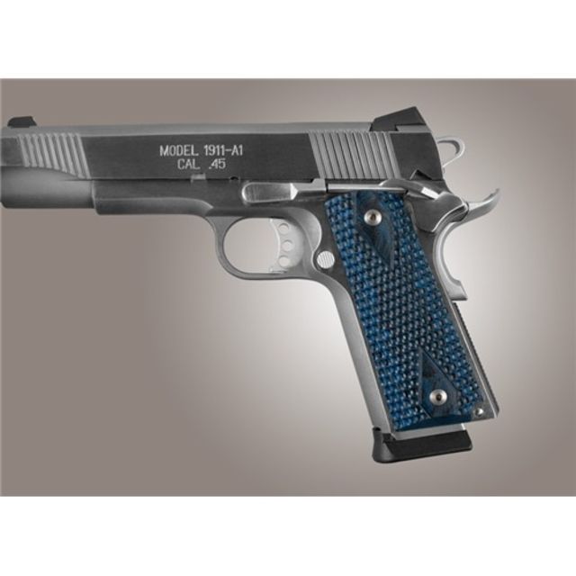 Hogue Govt. Model G10 Grip Blue Lava - Hogue