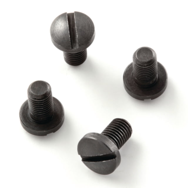 Hogue Grip Screws For Government and Officers Slotted Black Package of Four - Hogue