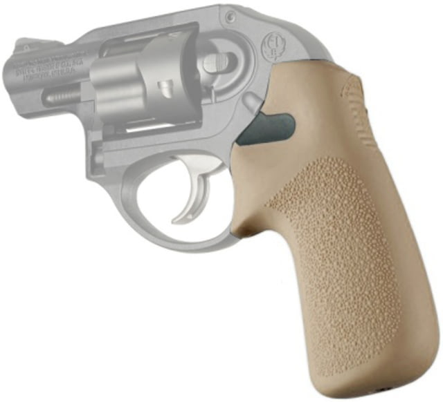 Hogue Groove Rubber Tamer Cushion Grip w/o Finger Ruger LCR FDE - Hogue