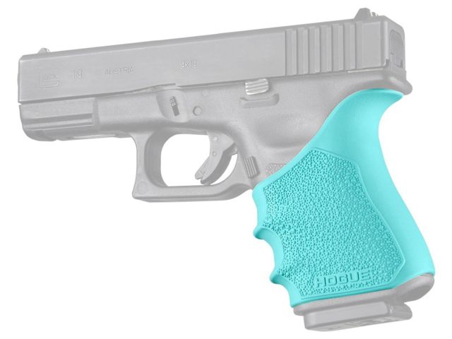 Hogue HandAll Beavertail Grip Sleeve Glock 19 Gen3/4 Aqua - Hogue