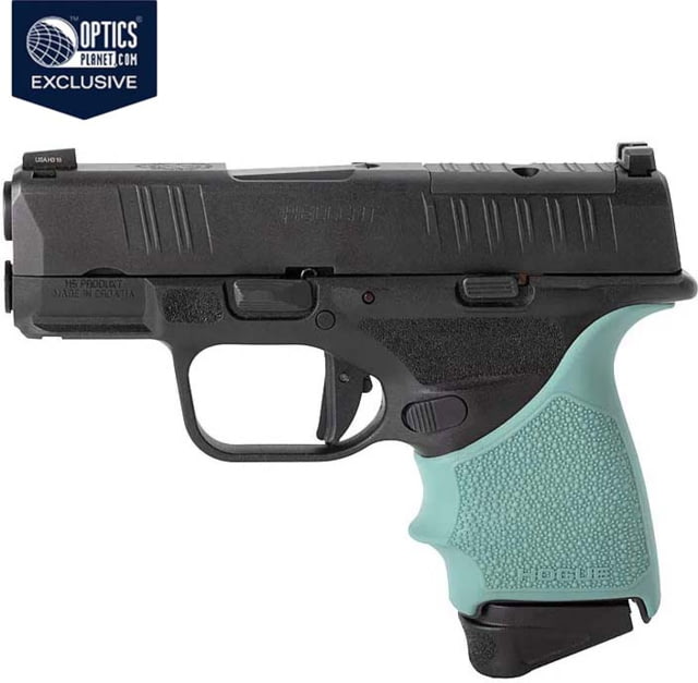 Hogue HandAll Beavertail Grip Sleeve - Springfield Armory Hellcat Aqua - Hogue
