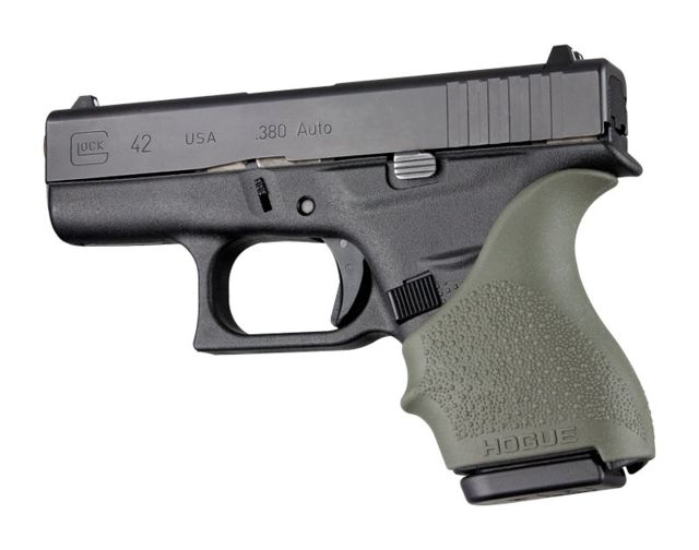 USED Hogue HandAll BGS for Glock 42/43 OD Green - Hogue