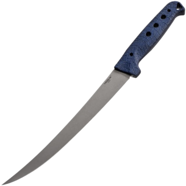 Hogue Fillet Flex 8.25in Fixed Blade Knife Stainless Steel Blade Richlite Handle Blue - Hogue