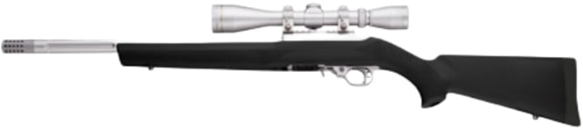 Hogue Ruger 10/22 Youth Rubber OverMolded Rifle Stock w/.920in Diameter Barrel Channel Black