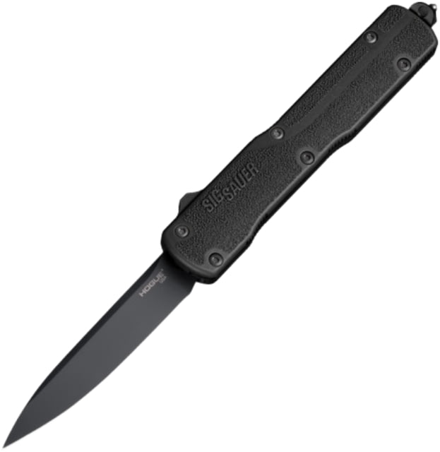 Hogue Sig Counterstrike Out the Front 3.35in Automatic Folding Knife Stainless Steel Drop Point Blade Aluminum Handle Black - Hogue