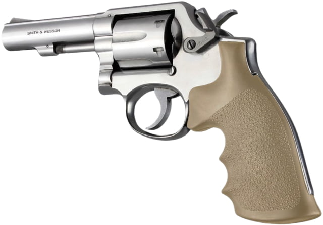 Hogue Square Butt Rubber Smith & Wesson K-Frame Smith & Wesson L-Frame Mono Revolver Grip Flat Dark Earth - Hogue