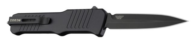 Hogue Incursion Automatic Folding Knife 3.9in 154CM Stainless Steel Dagger Blade Black PVD Matte Black Handle - Hogue