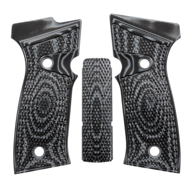 Hogue Inverse Checkered AXG Palmswell Panels & Msh Sig Sauer P320 Black - Hogue