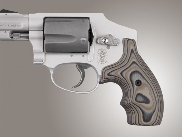 Hogue J Frame Round Butt Bantam Weapon Grip G-10 G-Mascus Tan - Hogue