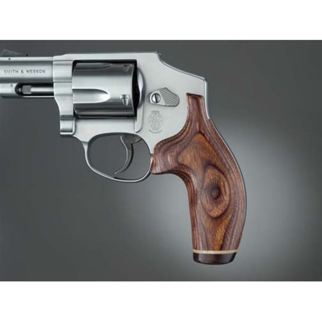 Hogue J Frame Round Butt Kingwood No Finger Groove Stripe/Cap - Hogue