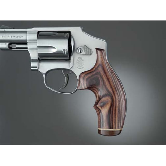 Hogue J Frame Round Butt Kingwood Top Finger Groove Stripe/Cap - Hogue