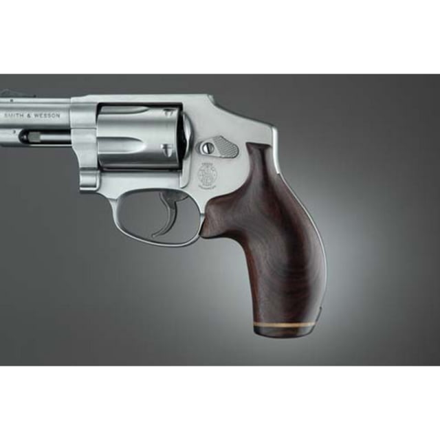 Hogue J Frame Round Butt Pau Ferro No Finger Groove Stripe/Cap - Hogue
