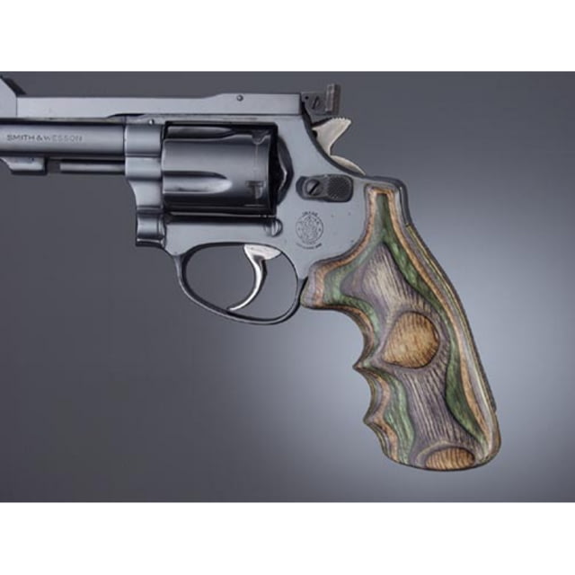 Hogue J Frame Square Butt Lamo Camo Top Finger Groove Checkered - Hogue