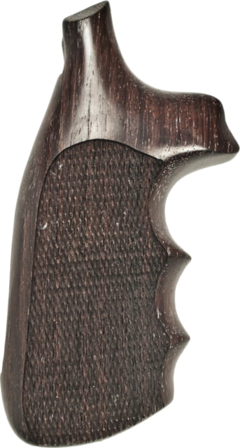 Hogue J Frame Square Butt Gun Grip Rosewood Checkered - Hogue