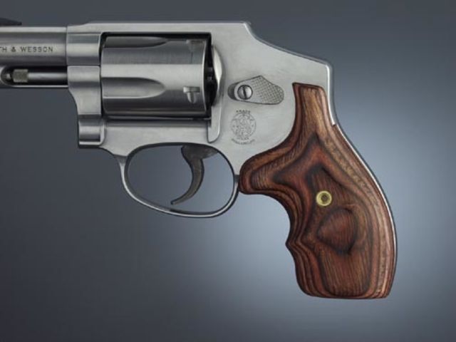 Hogue J Round Butt Rose Laminate Bantam - Hogue