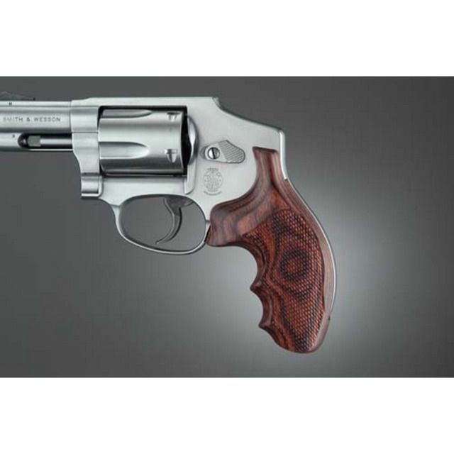 Hogue J Round Butt Rose Laminate Checkered - Hogue