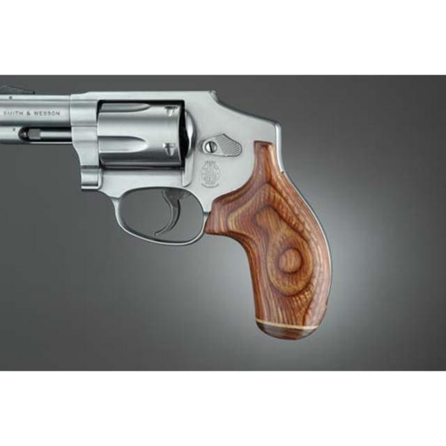 Hogue J Round Butt Rose Laminate No Finger Groove Stripe/Cap - Hogue