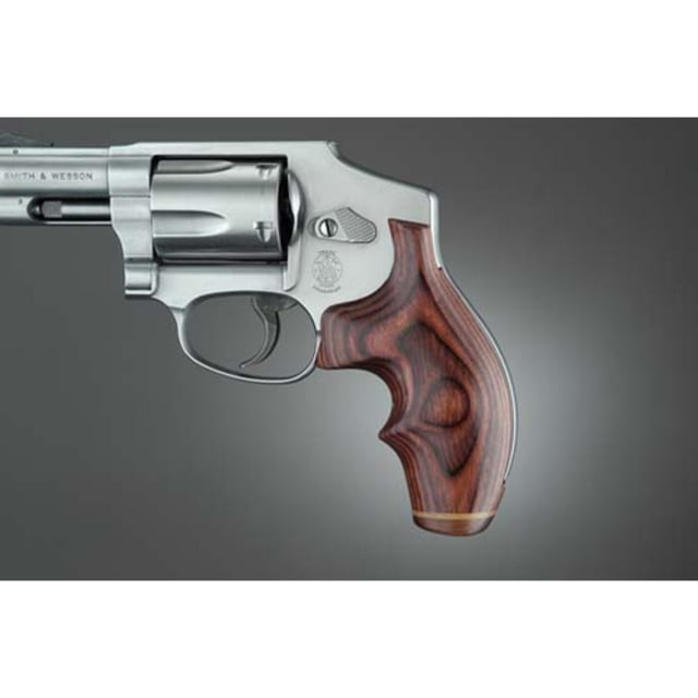 Hogue J Round Butt Rose Laminate Top Finger Groove Stripe/Cap - Hogue