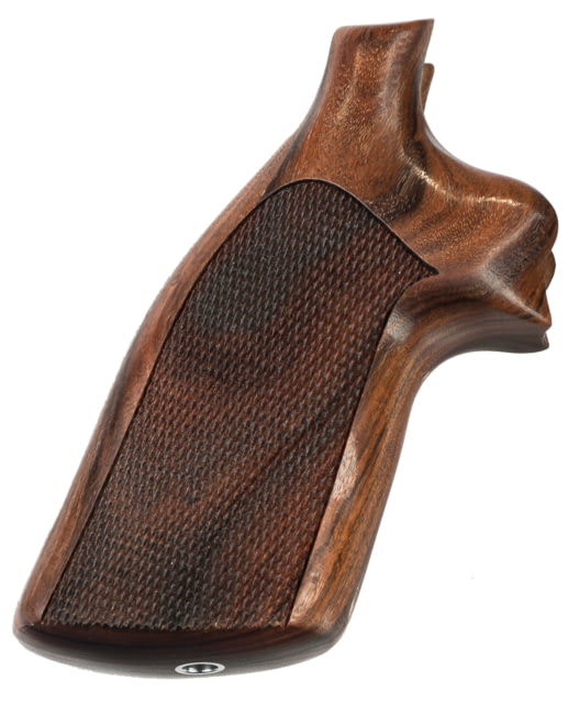 Hogue K or L Sq. Butt Pau Ferro No Finger Groove Checkered - Hogue