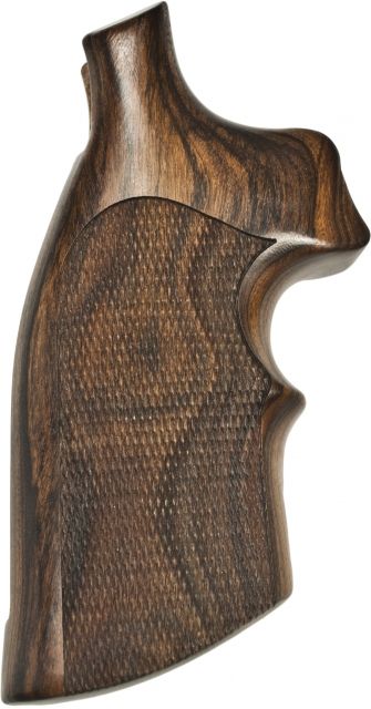 Hogue K or L Sq. Butt Pau Ferro Top Finger Groove Checkered Gun Grip - Hogue