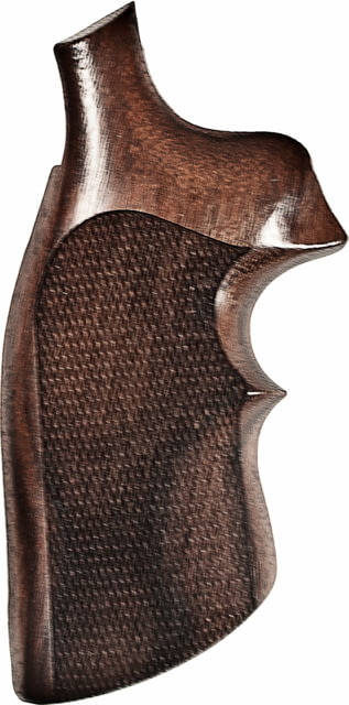 Hogue Rosewood Top Finger Groove Gun Grip Checkered - K or L Sq. Butt - Hogue