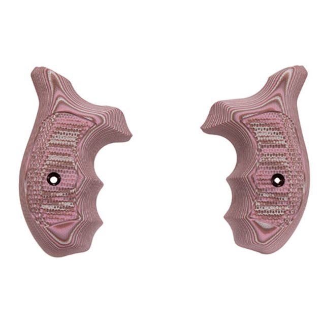 Hogue Kimber K6 Bantam Grip Piranha G10 Pink Lava - Hogue