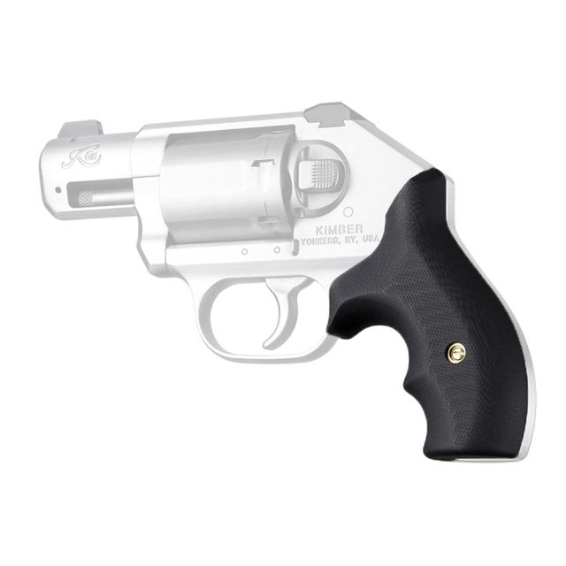 Hogue Kimber K6 Bantam Grip Smooth G10 Black - Hogue