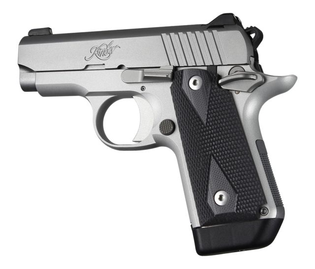 Hogue Kimber Micro .380 Ambidextrous Grip Checkered G10 Black - Hogue