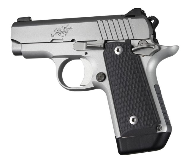 Hogue Kimber Micro .380 Ambidextrous Grip Piranha G10 Black - Hogue