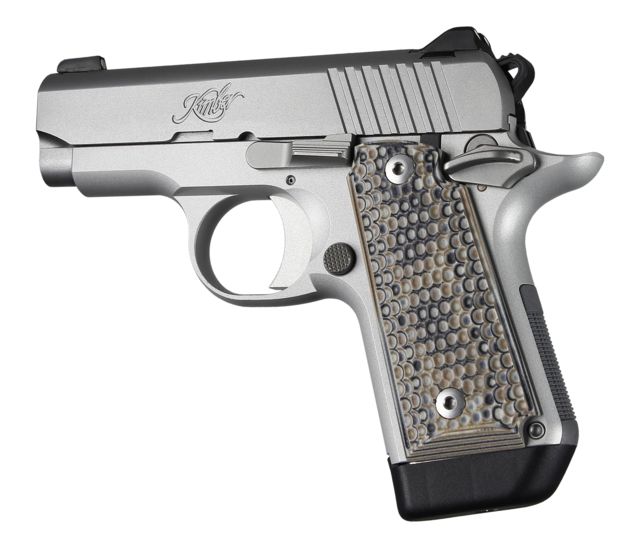 Hogue Kimber Micro .380 Ambidextrous Grip Piranha G10 Dark Earth - Hogue
