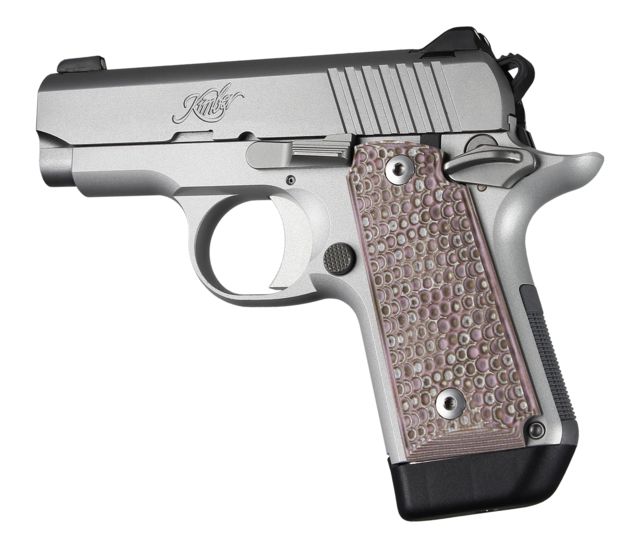 Hogue Kimber Micro .380 Ambidextrous Grip Piranha G10 Pink Lava - Hogue