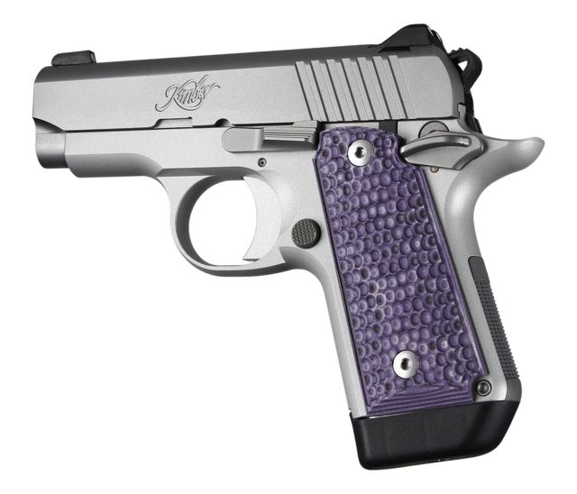 Hogue Kimber Micro .380 Ambidextrous Grip Piranha G10 Purple Lava - Hogue