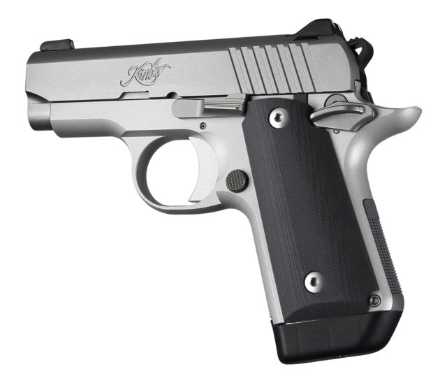 Hogue Kimber Micro .380 Ambidextrous Grip Smooth G10 Black - Hogue